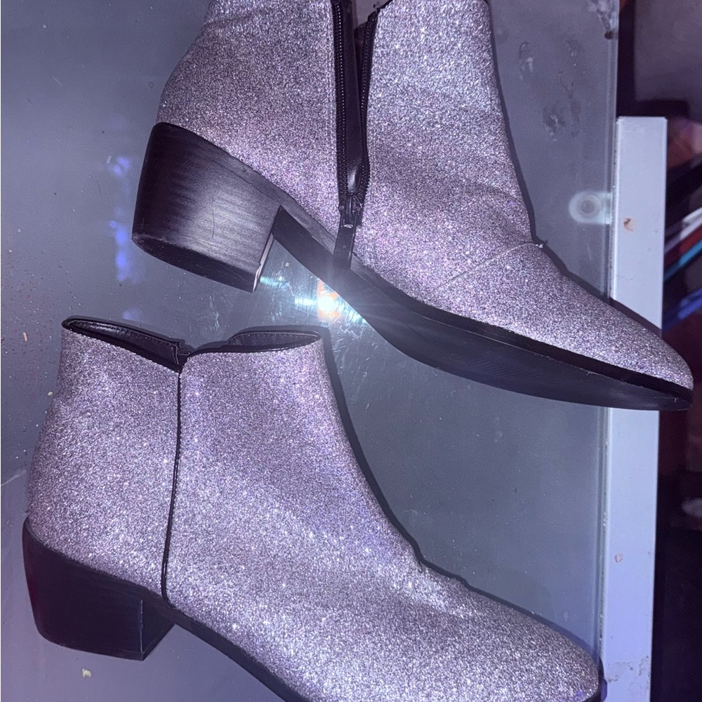 Nasty Gal Women's Silver Ankle Booties